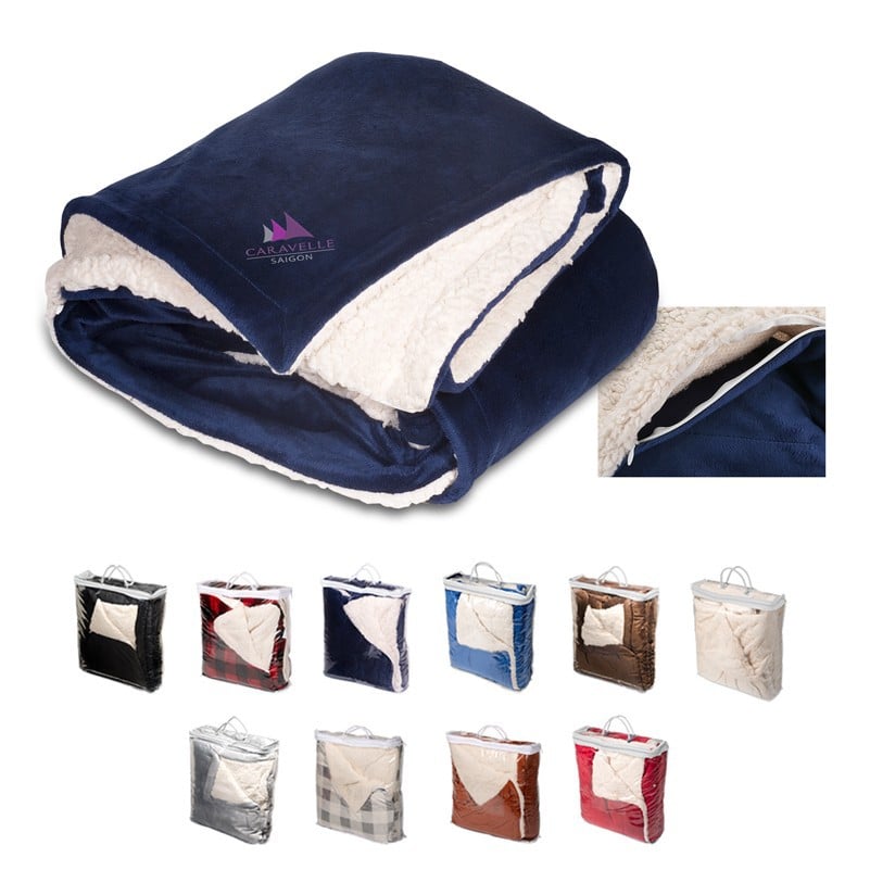 company holiday gifts blanket