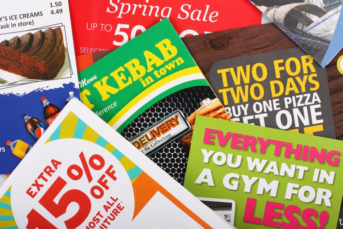 direct mail colorful mailed postcards